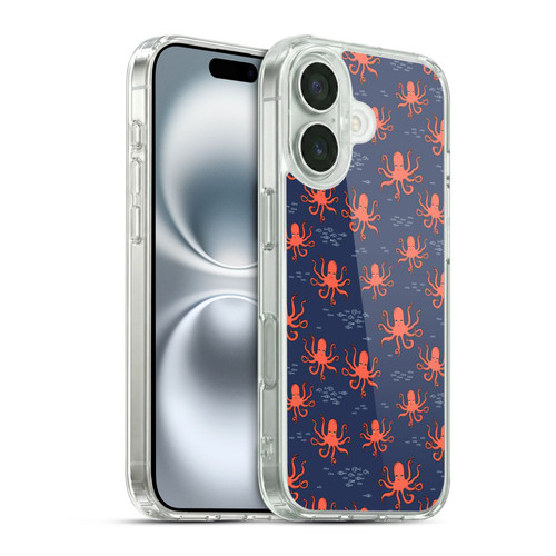 Andrea Lauren Design Sea Animals Octopus Soft Gel Case for Apple iPhone 16 & MagSafe