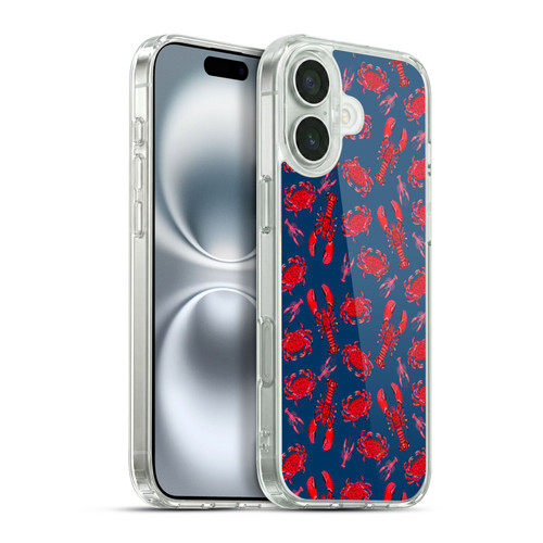 Andrea Lauren Design Sea Animals Crablets Soft Gel Case for Apple iPhone 16 Plus & MagSafe