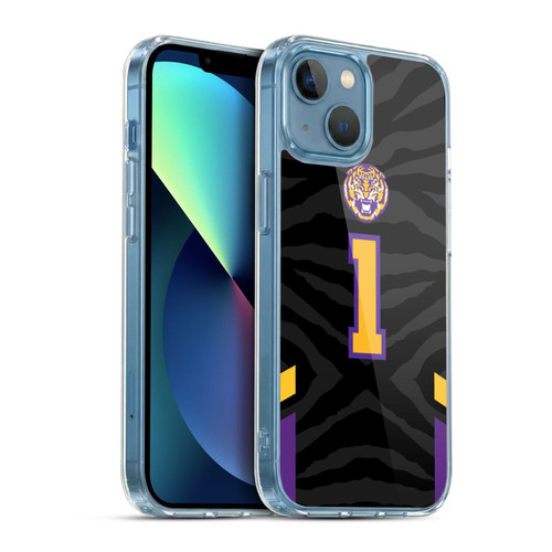 Louisiana State University LSU LSU Jersey Volleyball 1 Soft Gel Case for Apple iPhone 13 Mini & MagSafe