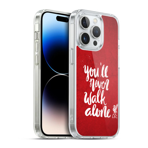 Liverpool Football Club You'Ll Never Walk Alone Red 2 Soft Gel Case for Apple iPhone 14 Pro & MagSafe