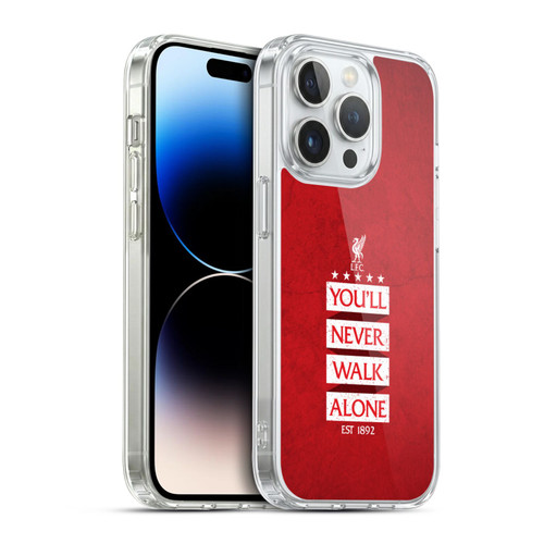 Liverpool Football Club You'Ll Never Walk Alone Red 7 Soft Gel Case for Apple iPhone 14 Pro & MagSafe