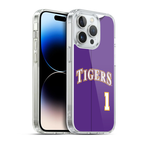 Louisiana State University LSU LSU Jersey Baseball 3 Soft Gel Case for Apple iPhone 14 Pro & MagSafe