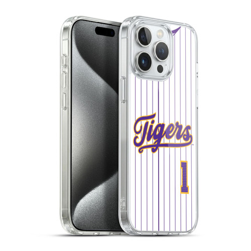 Louisiana State University LSU LSU Jersey Baseball 1 Soft Gel Case for Apple iPhone 15 Pro Max & MagSafe