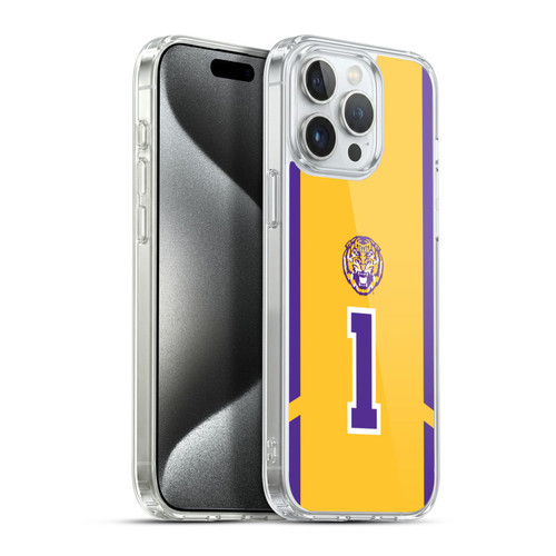 Louisiana State University LSU LSU Jersey Volleyball 2 Soft Gel Case for Apple iPhone 15 Pro Max & MagSafe