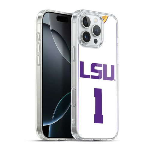Louisiana State University LSU LSU Jersey Basketball 2 Soft Gel Case for Apple iPhone 16 Pro Max & MagSafe