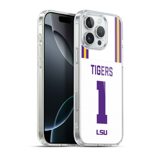 Louisiana State University LSU LSU Jersey Football 1 Soft Gel Case for Apple iPhone 16 Pro Max & MagSafe