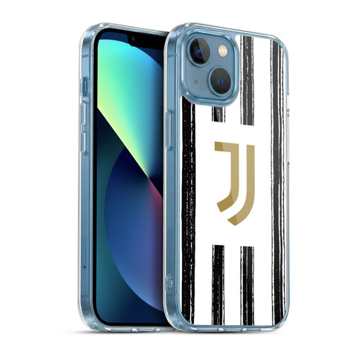 Juventus Football Club 2020/21 Match Kit Home Soft Gel Case for Apple iPhone 13 Mini & MagSafe