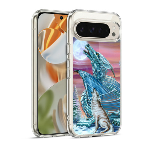 Ed Beard Jr Dragons Moon Song Wolf Moon Soft Gel Case for Google Pixel 9 / Pixel 9 Pro