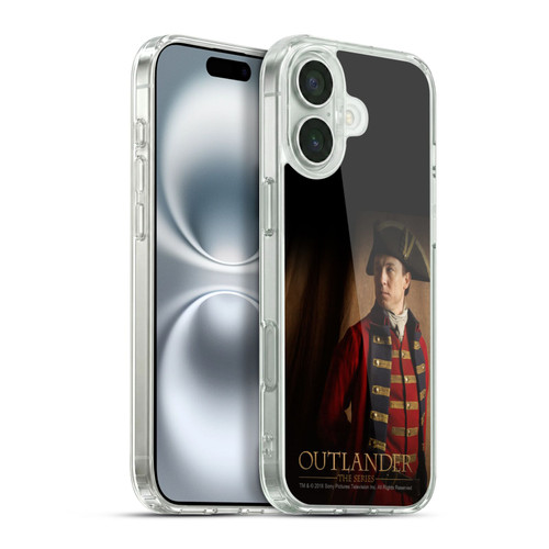 Outlander Characters Jonathan Randall Portrait Soft Gel Case for Apple iPhone 16 Plus & MagSafe