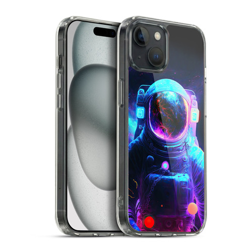 Wumples Cosmic Arts Astronaut Soft Gel Case for Apple iPhone 15 Plus & MagSafe