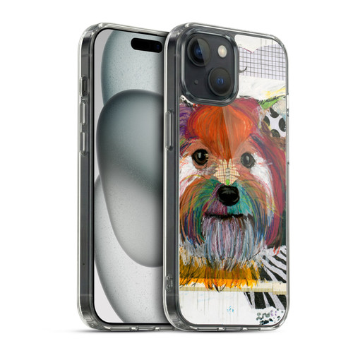 Michel Keck Dogs Silky Terrier Soft Gel Case for Apple iPhone 15 & MagSafe