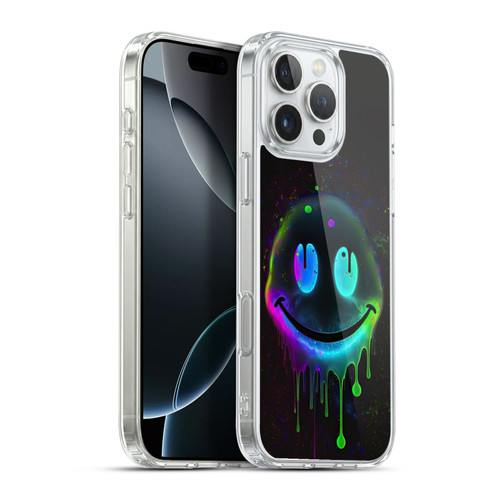 Wumples Cosmic Arts Drip Smiley Soft Gel Case for Apple iPhone 16 Pro Max & MagSafe
