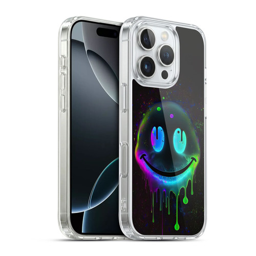 Wumples Cosmic Arts Drip Smiley Soft Gel Case for Apple iPhone 16 Pro & MagSafe