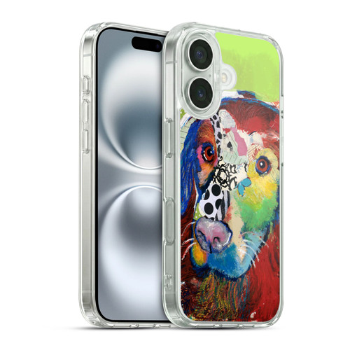 Michel Keck Dogs Irish Setter Soft Gel Case for Apple iPhone 16 & MagSafe