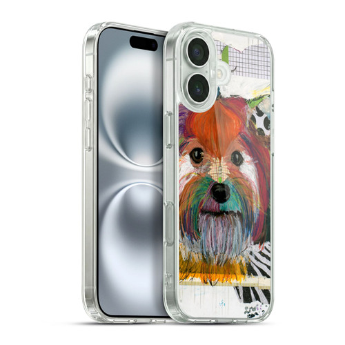 Michel Keck Dogs Silky Terrier Soft Gel Case for Apple iPhone 16 Plus & MagSafe