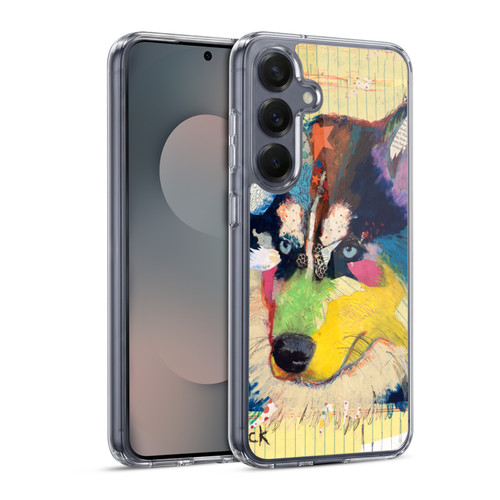 Michel Keck Dogs Husky Soft Gel Case for Samsung Galaxy S25 & MagSafe