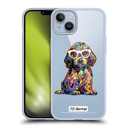 P.D. Moreno Dogs Dachshund Soft Gel Case for Apple iPhone 14 Plus & MagSafe