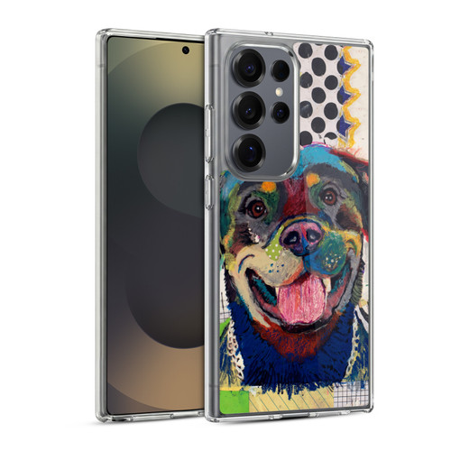 Michel Keck Dogs Rottweiler Soft Gel Case for Samsung Galaxy S25 Ultra & MagSafe