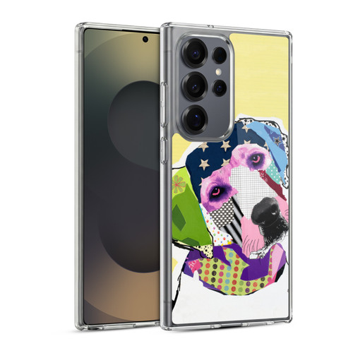 Michel Keck Dogs Yellow Lab Soft Gel Case for Samsung Galaxy S25 Ultra & MagSafe
