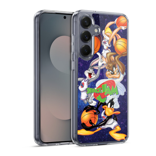 Space Jam (1996) Graphics Poster Soft Gel Case for Samsung Galaxy S25 & MagSafe