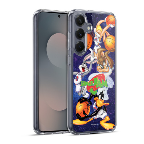 Space Jam (1996) Graphics Poster Soft Gel Case for Samsung Galaxy S25+ & MagSafe
