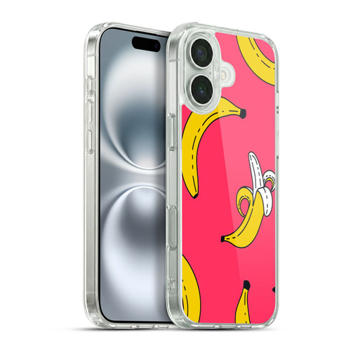 Haroulita Fruits Bananas Soft Gel Case for Apple iPhone 16 Plus & MagSafe
