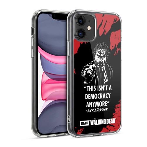 AMC The Walking Dead Typography Ricktatorship Soft Gel Case for Apple iPhone 11