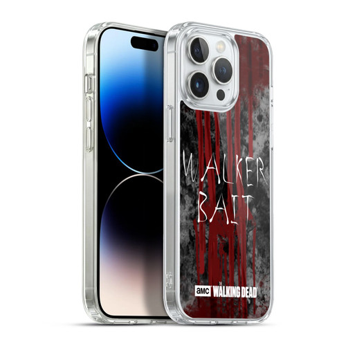 AMC The Walking Dead Typography Walker Bait Soft Gel Case for Apple iPhone 13 Pro Max & MagSafe