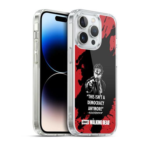 AMC The Walking Dead Typography Ricktatorship Soft Gel Case for Apple iPhone 13 Pro & MagSafe