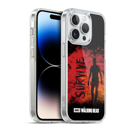 AMC The Walking Dead Typography Survive Rick Machete Soft Gel Case for Apple iPhone 13 Pro & MagSafe