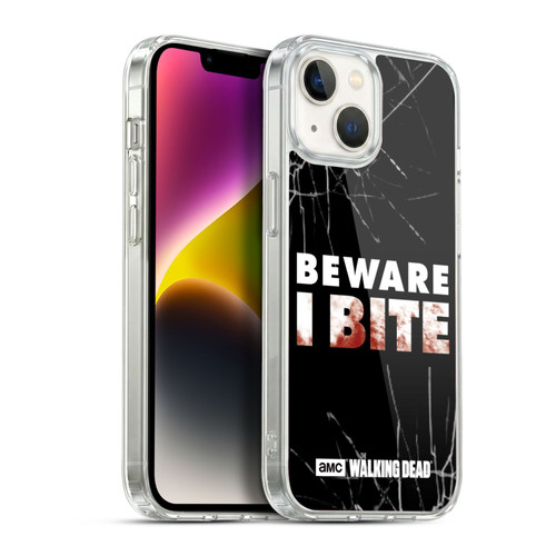 AMC The Walking Dead Typography I Bite Soft Gel Case for Apple iPhone 14