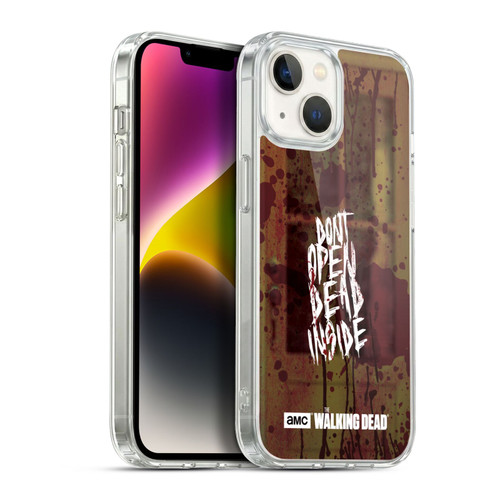 AMC The Walking Dead Typography Do Not Open Soft Gel Case for Apple iPhone 14