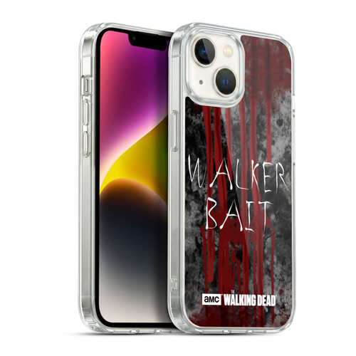 AMC The Walking Dead Typography Walker Bait Soft Gel Case for Apple iPhone 14