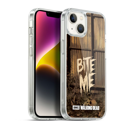AMC The Walking Dead Typography Bite Me Soft Gel Case for Apple iPhone 14 Plus & MagSafe