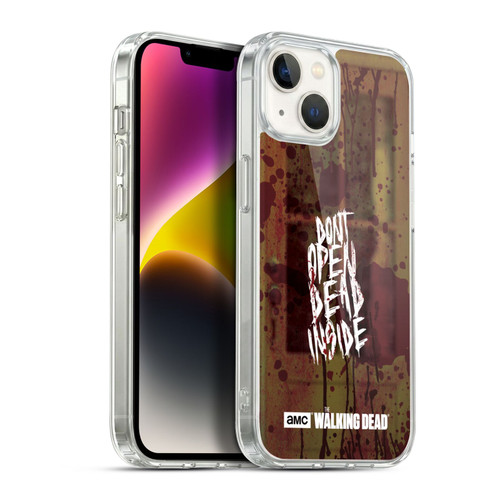 AMC The Walking Dead Typography Do Not Open Soft Gel Case for Apple iPhone 14 Plus & MagSafe