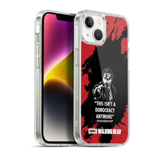 AMC The Walking Dead Typography Ricktatorship Soft Gel Case for Apple iPhone 14 Plus & MagSafe