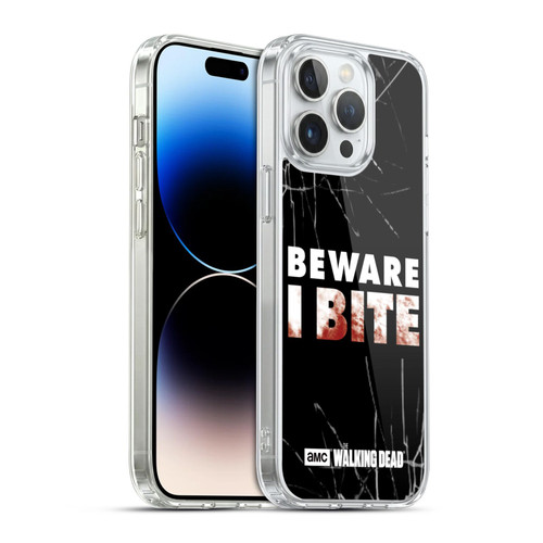 AMC The Walking Dead Typography I Bite Soft Gel Case for Apple iPhone 14 Pro Max & MagSafe