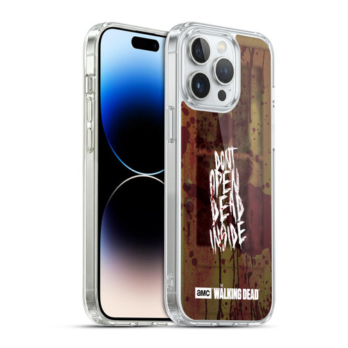 AMC The Walking Dead Typography Do Not Open Soft Gel Case for Apple iPhone 14 Pro Max & MagSafe