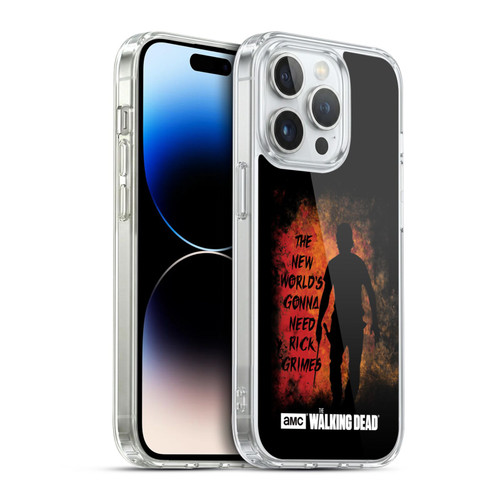 AMC The Walking Dead Typography Gonna Need Rick Soft Gel Case for Apple iPhone 14 Pro & MagSafe