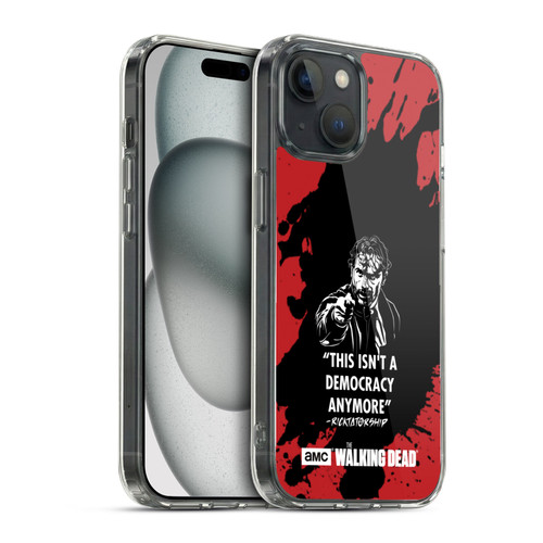 AMC The Walking Dead Typography Ricktatorship Soft Gel Case for Apple iPhone 15 & MagSafe