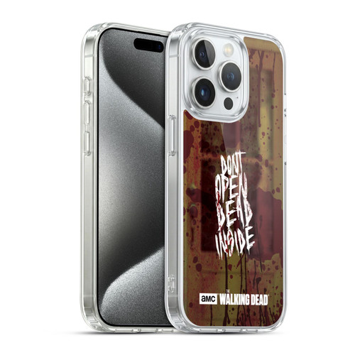 AMC The Walking Dead Typography Do Not Open Soft Gel Case for Apple iPhone 15 Pro & MagSafe