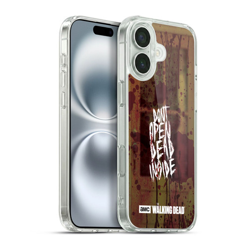 AMC The Walking Dead Typography Do Not Open Soft Gel Case for Apple iPhone 16 Plus & MagSafe
