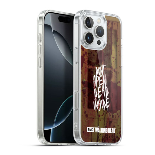 AMC The Walking Dead Typography Do Not Open Soft Gel Case for Apple iPhone 16 Pro Max & MagSafe
