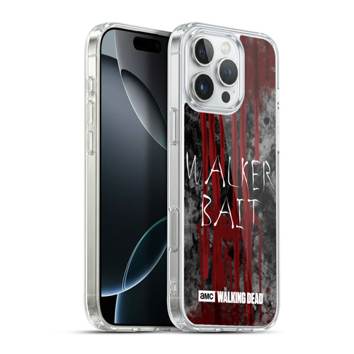 AMC The Walking Dead Typography Walker Bait Soft Gel Case for Apple iPhone 16 Pro Max & MagSafe