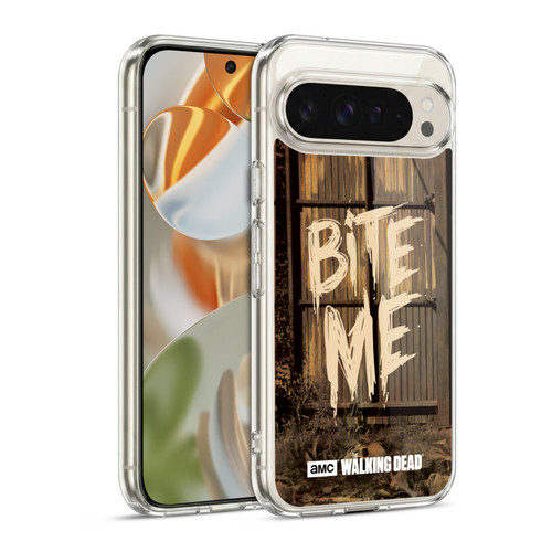 AMC The Walking Dead Typography Bite Me Soft Gel Case for Google Pixel 9 / Pixel 9 Pro