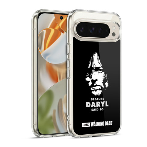 AMC The Walking Dead Typography Daryl Says Soft Gel Case for Google Pixel 9 / Pixel 9 Pro