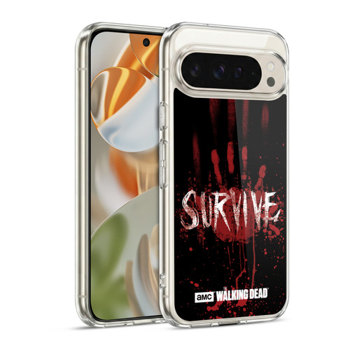 AMC The Walking Dead Typography Survive Hand Soft Gel Case for Google Pixel 9 / Pixel 9 Pro