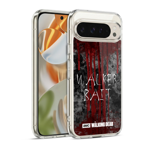 AMC The Walking Dead Typography Walker Bait Soft Gel Case for Google Pixel 9 / Pixel 9 Pro