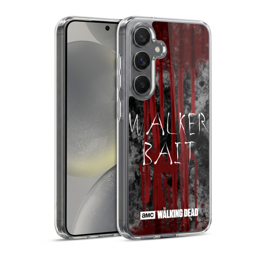 AMC The Walking Dead Typography Walker Bait Soft Gel Case for Samsung Galaxy S24 5G & MagSafe