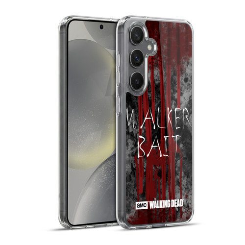AMC The Walking Dead Typography Walker Bait Soft Gel Case for Samsung Galaxy S24+ 5G & MagSafe